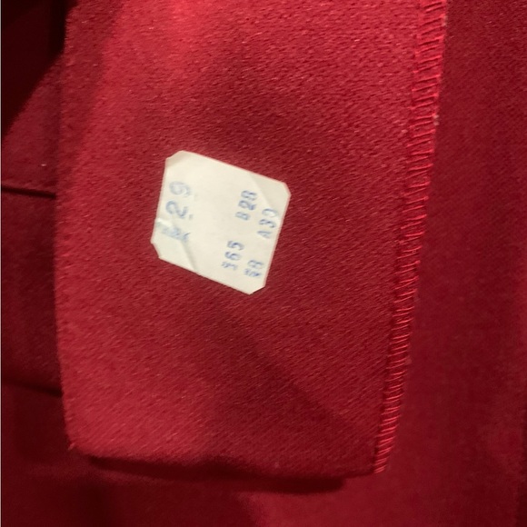 NWT Devon dark red vintage blazer and skirt set with matching belt size 8/10 - Picture 8 of 15